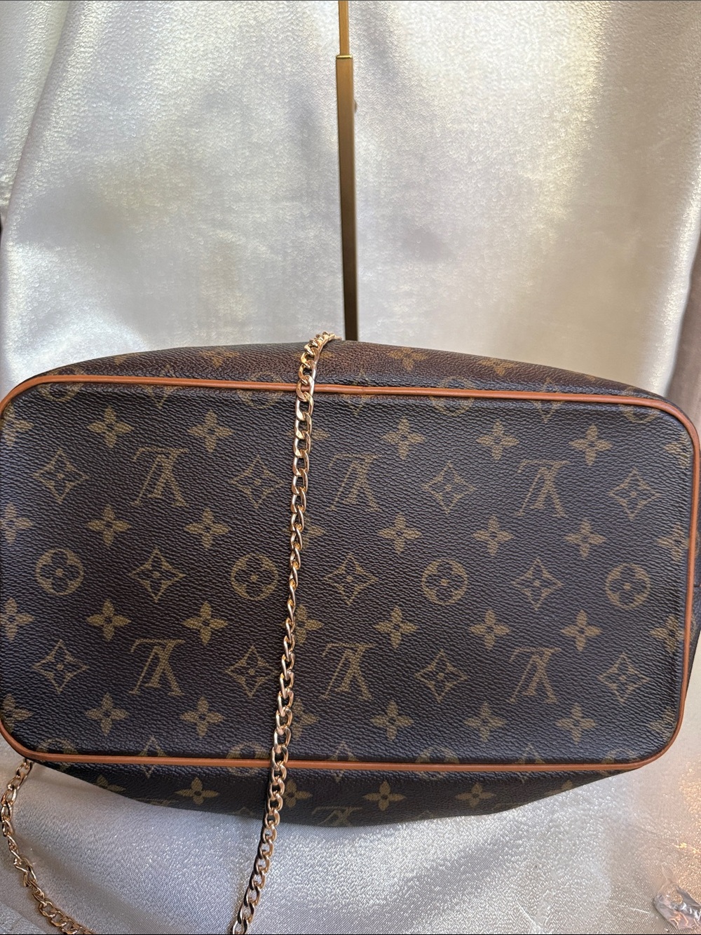 Louis Vuitton Brown Monogram Palermo PM Canvas Tote Bag - Picture 7 of 9